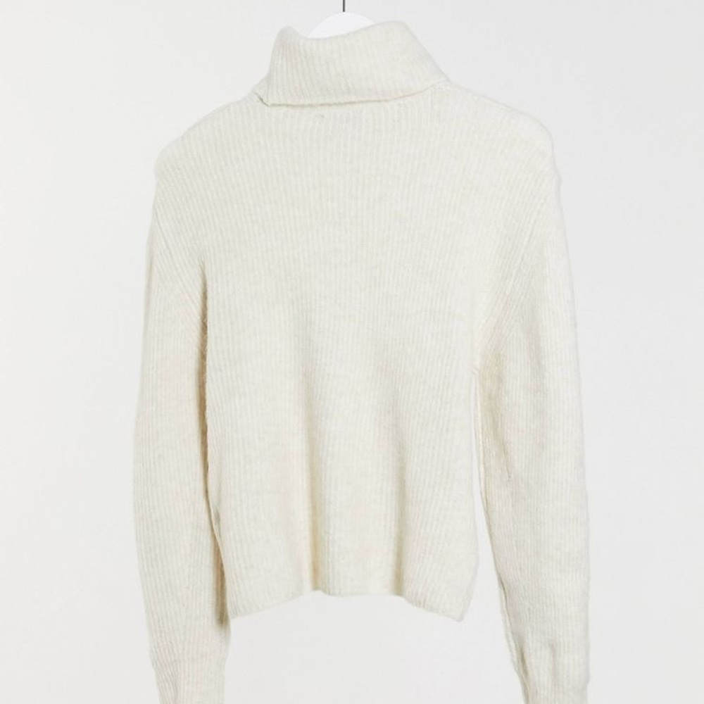 NWT TOPSHOP Camel Roll Knitted Sweater - Picture 6 of 6